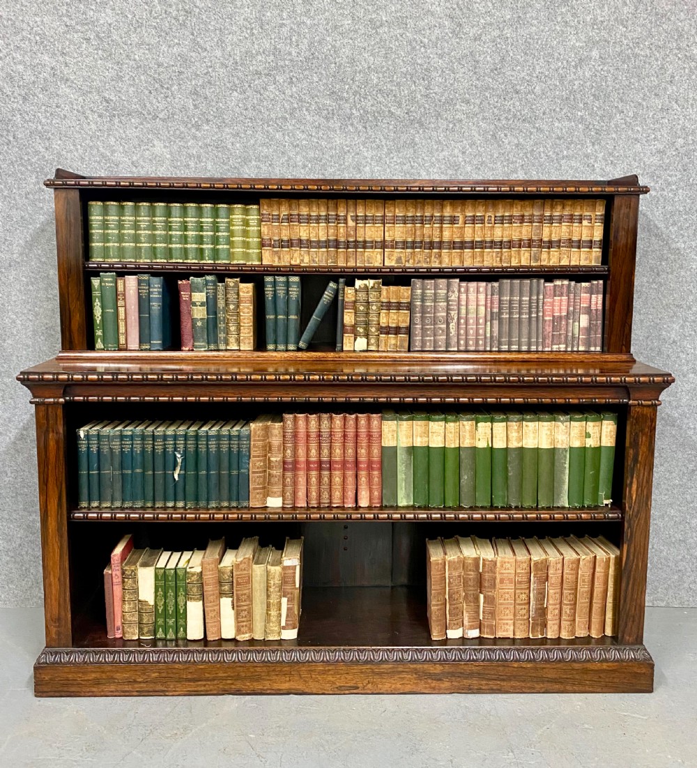 Regency 2 Tier Open Rosewood Bookcase