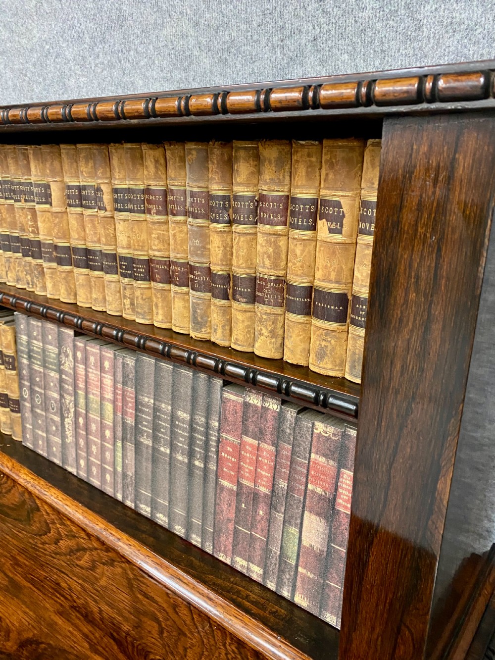 Regency 2 Tier Open Rosewood Bookcase View V