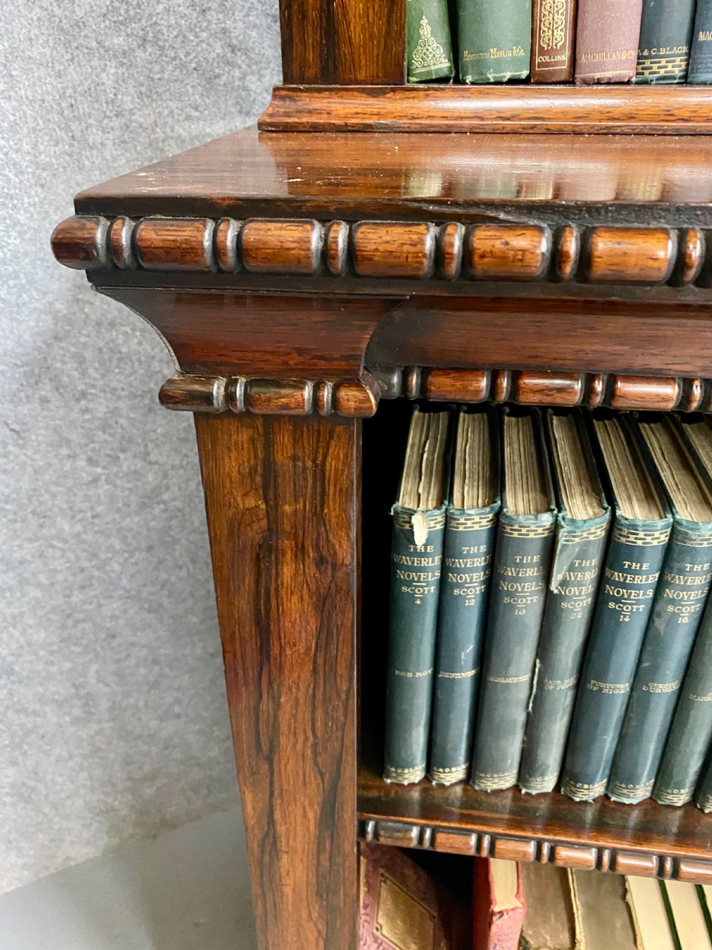 Regency 2 Tier Open Rosewood Bookcase View VII