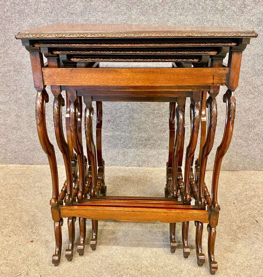 Very Good Quartetto Nest of Walnut Tables View VI