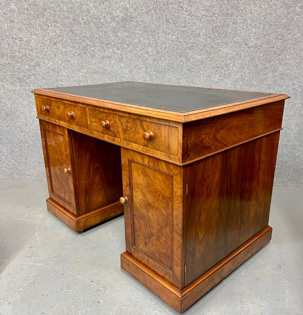 Antique Double Sided Burr Walnut Desk View X