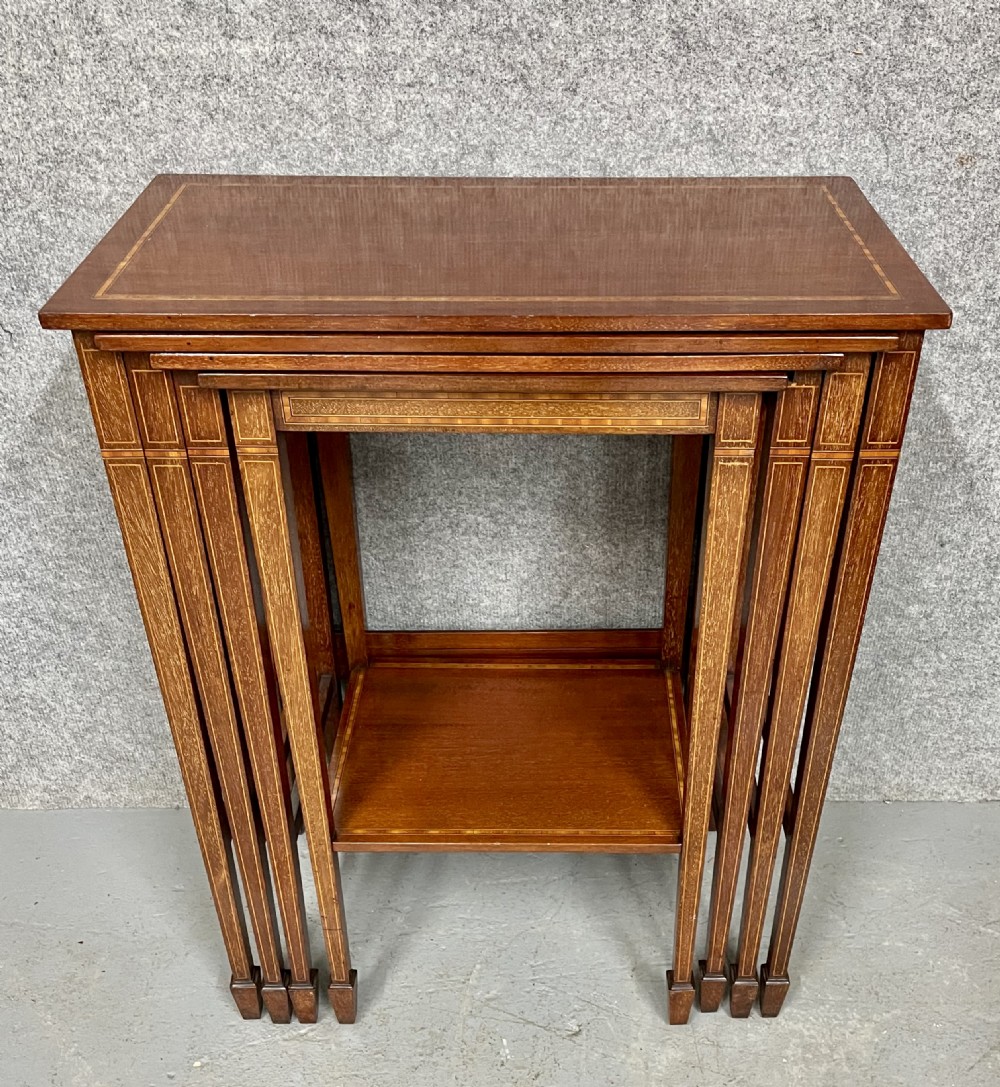 Good Quality Edwardian Nest of 4 Tables View IV