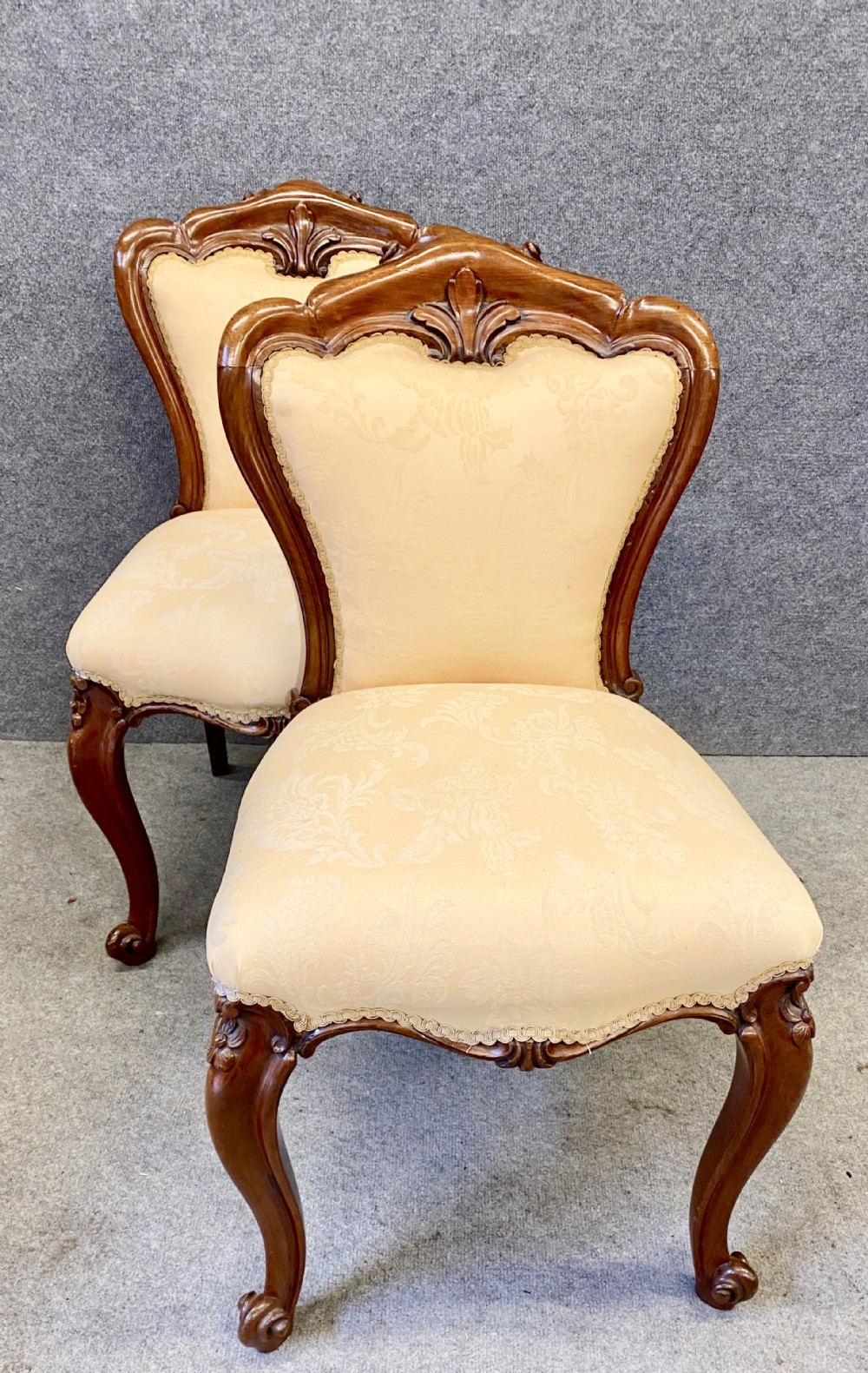 Good Quality Pair Victorian Side Chairs
