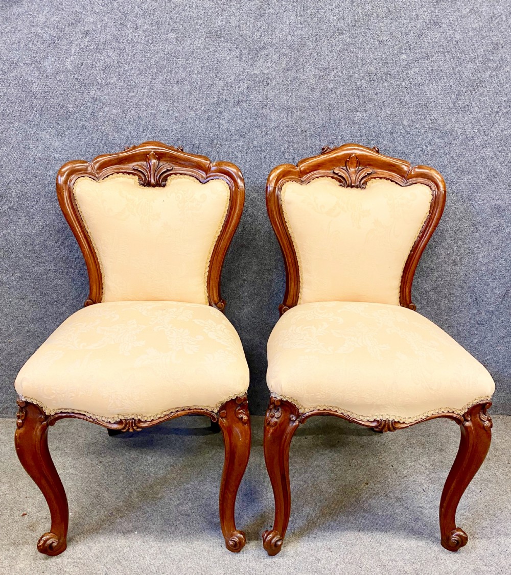 Good Quality Pair Victorian Side Chairs View II
