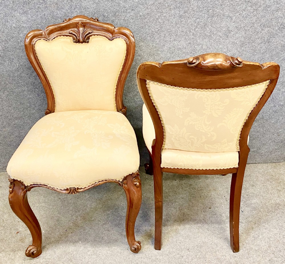 Good Quality Pair Victorian Side Chairs View VI
