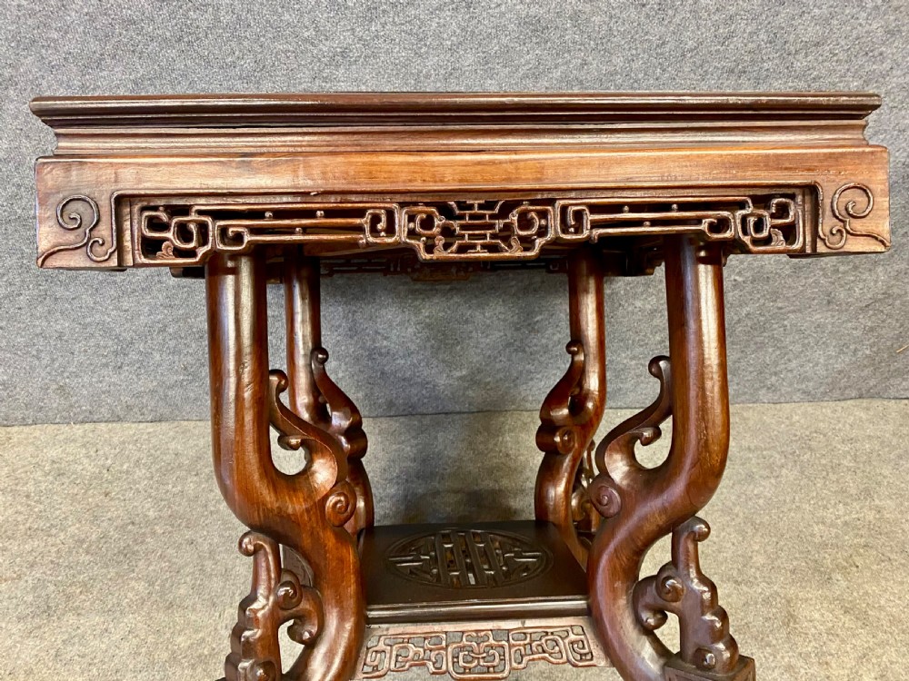 Chinese Hardwood End Table View III