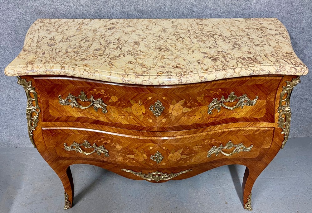 French Kingwood & Marquetry Inlaid Chest View III