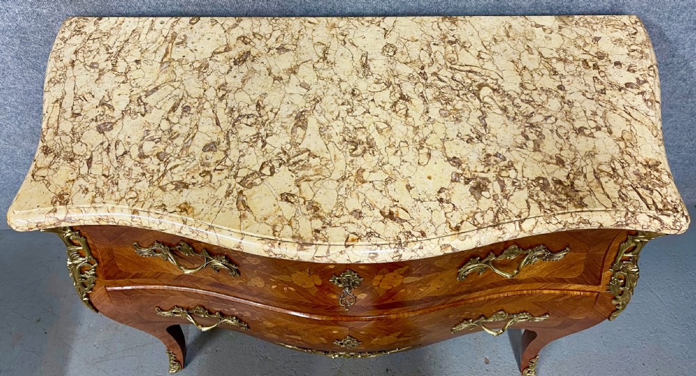 French Kingwood & Marquetry Inlaid Chest View IV