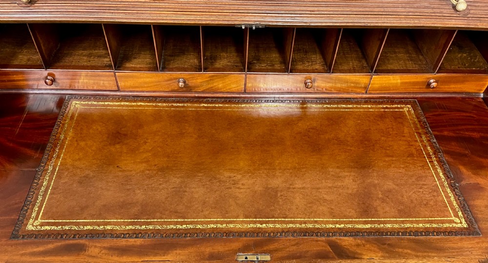 George III Mahogany Tambour Desk View VI