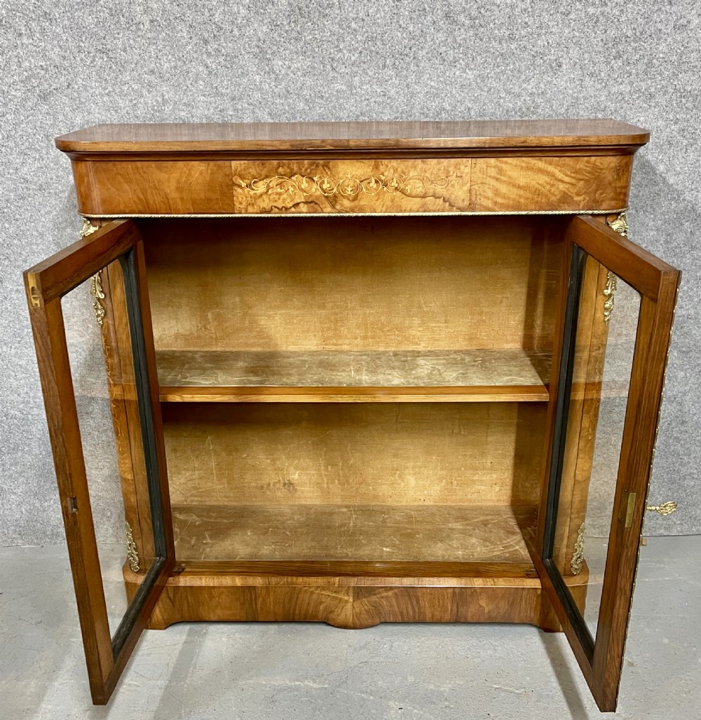 Good Victorian Inlaid Walnut Bookcase View V