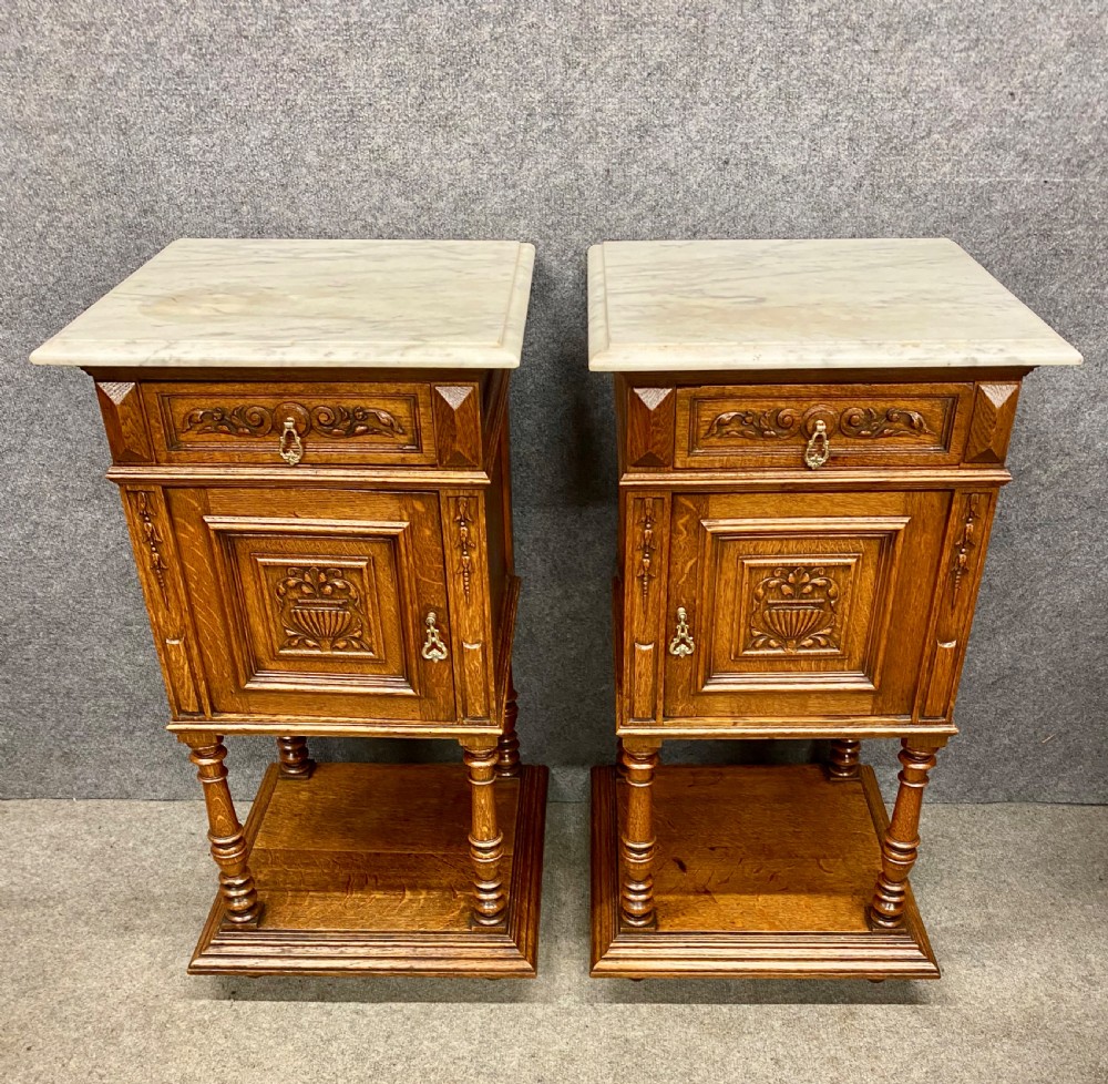 Antique Pair of Bedside Cabinets