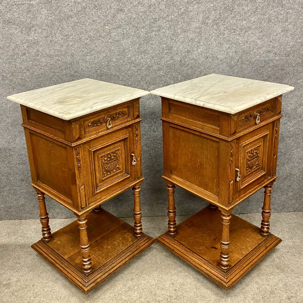 Antique Pair of Bedside Cabinets View III