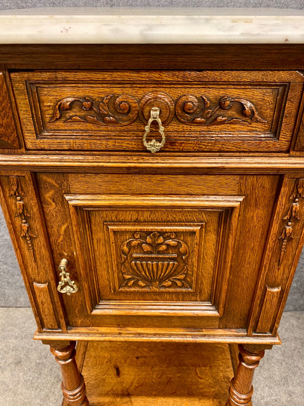 Antique Pair of Bedside Cabinets View IV