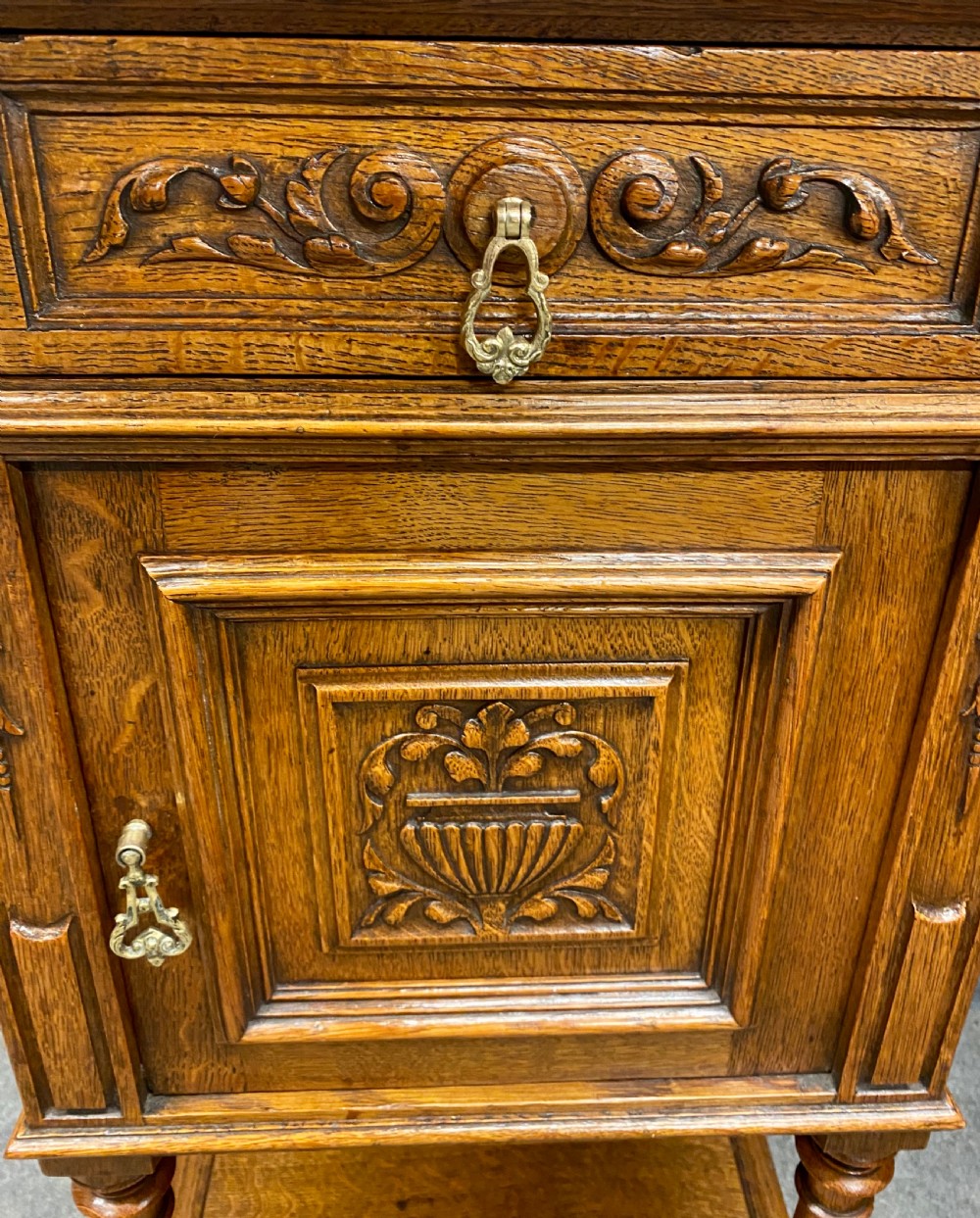 Antique Pair of Bedside Cabinets View IX