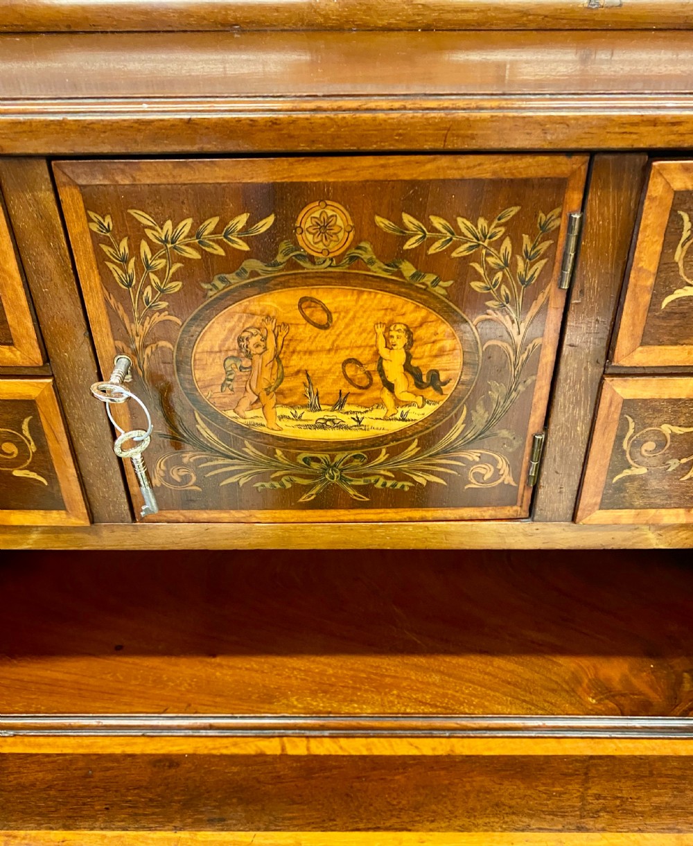 Fine Sheraton Revival Carlton House Desk View VI