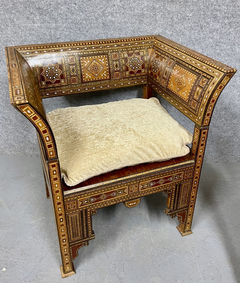 Stunning Pair of Moorish Armchairs View IX