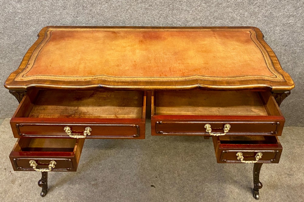 An Attractive Victorian Writing Table Desk View IX