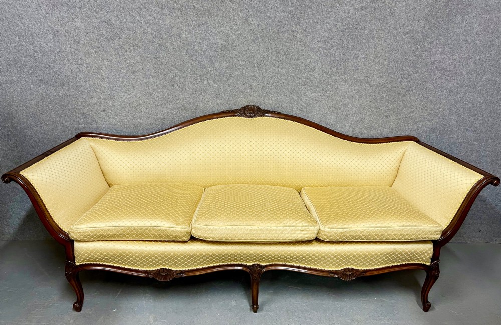 George III Style Mahogany Sofa