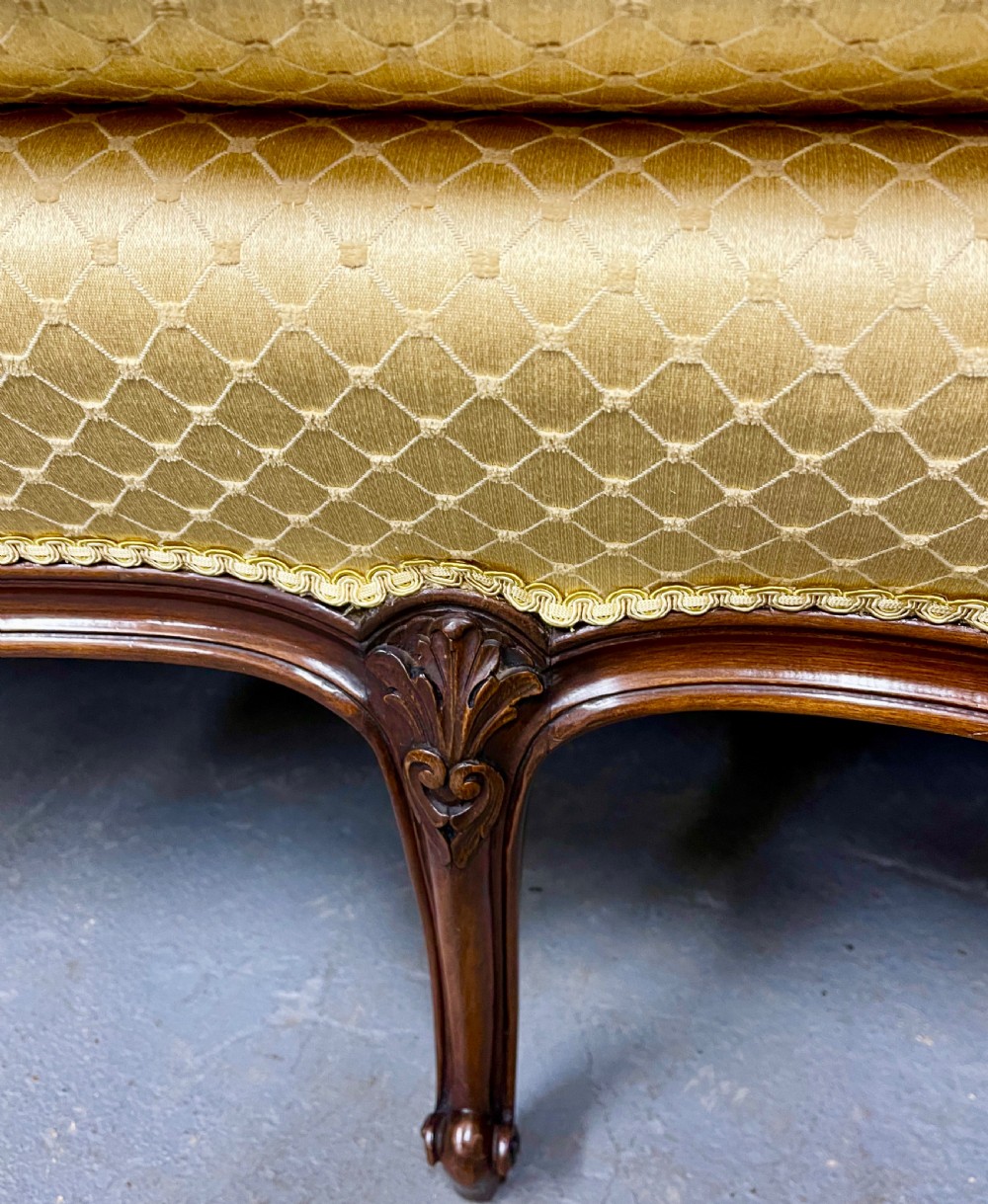 George III Style Mahogany Sofa View IV