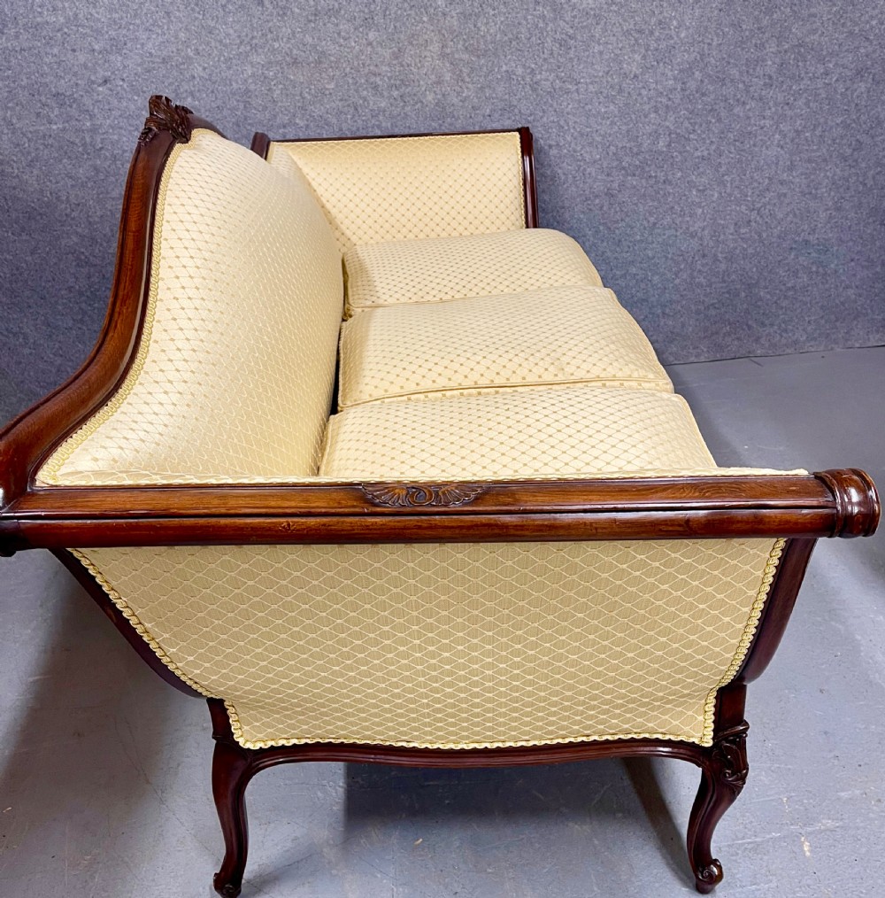 George III Style Mahogany Sofa View VII