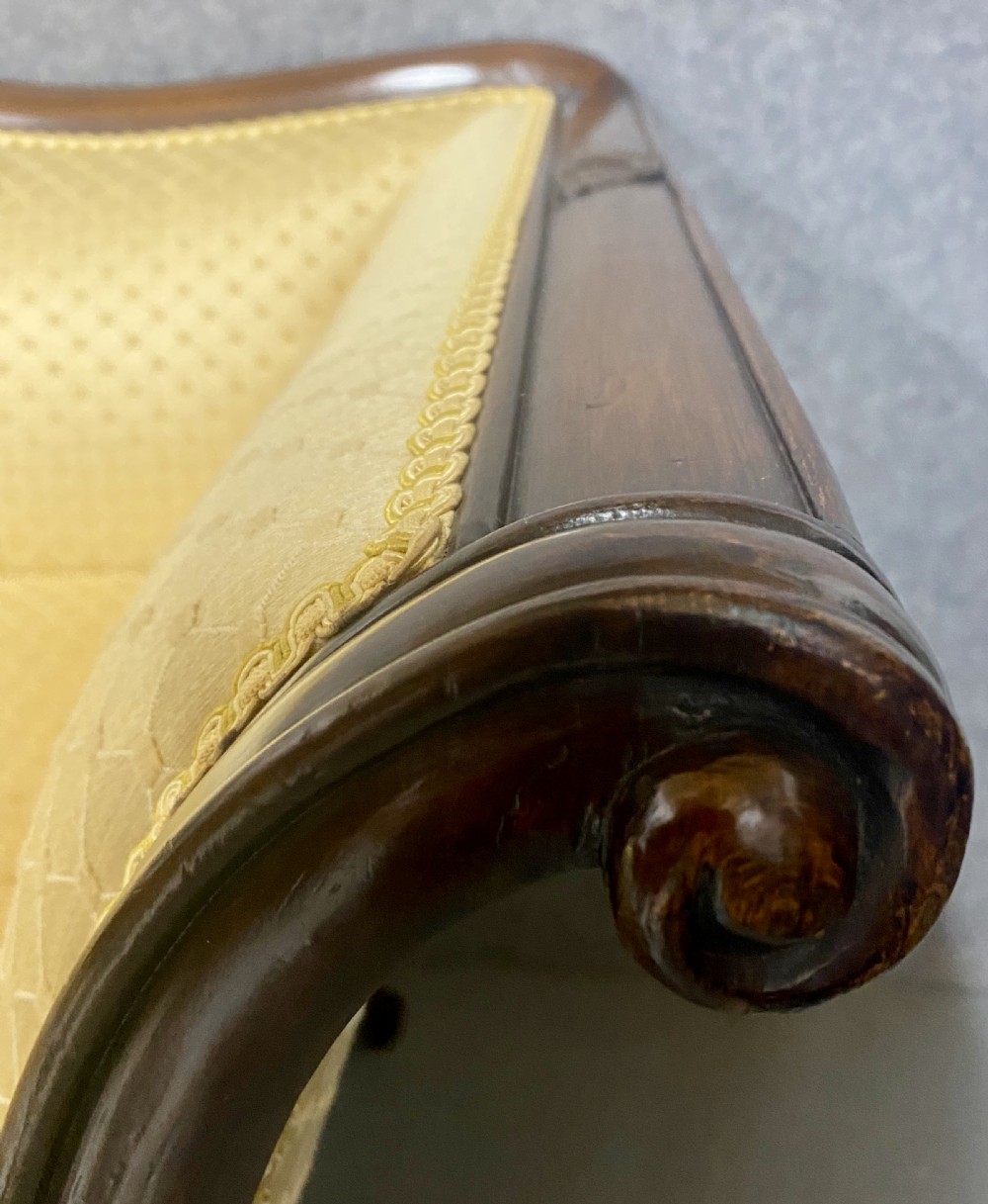 George III Style Mahogany Sofa View VIII