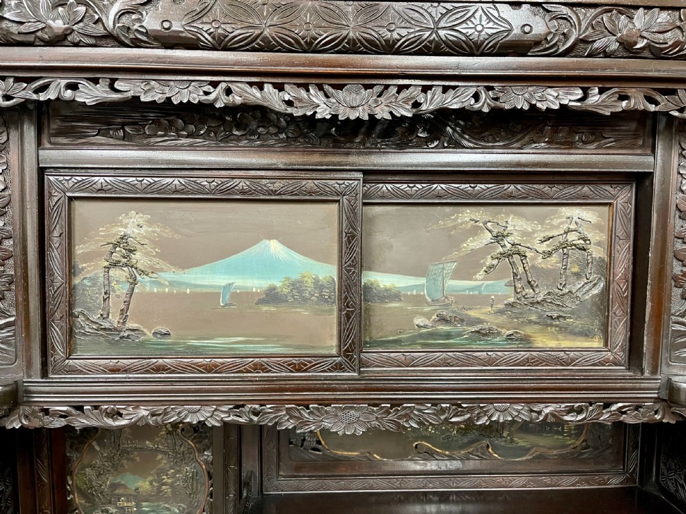 Japanese Meiji Period Shodana View VII