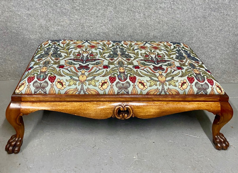 Large George II Style Walnut Stool