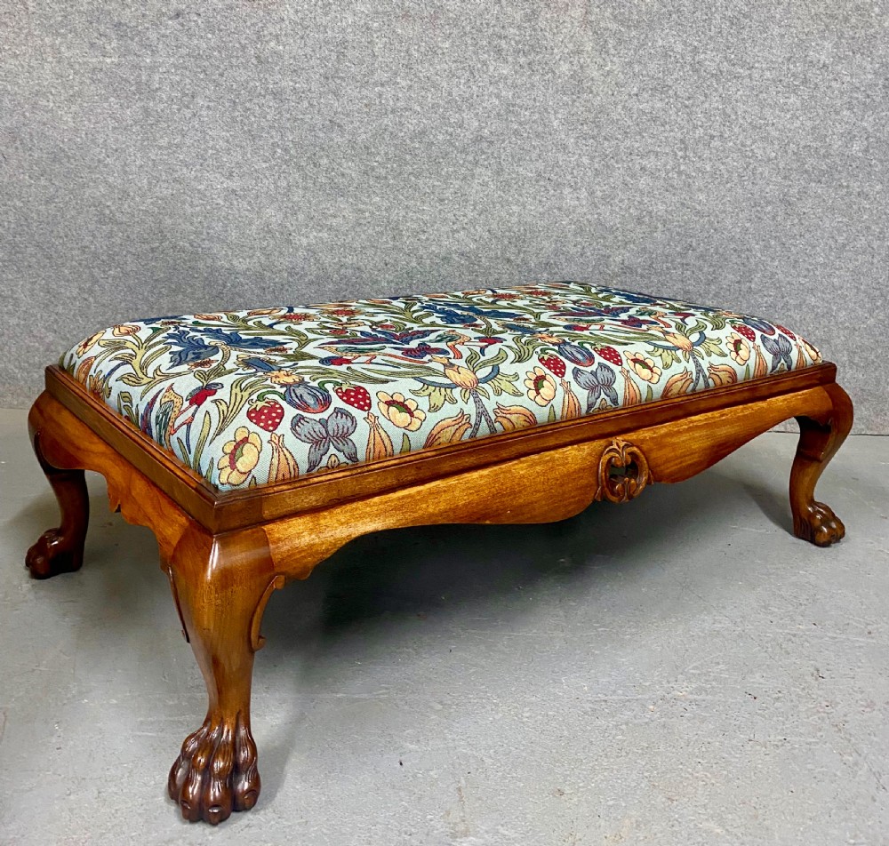 Large George II Style Walnut Stool View IV