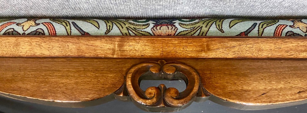Large George II Style Walnut Stool View IX