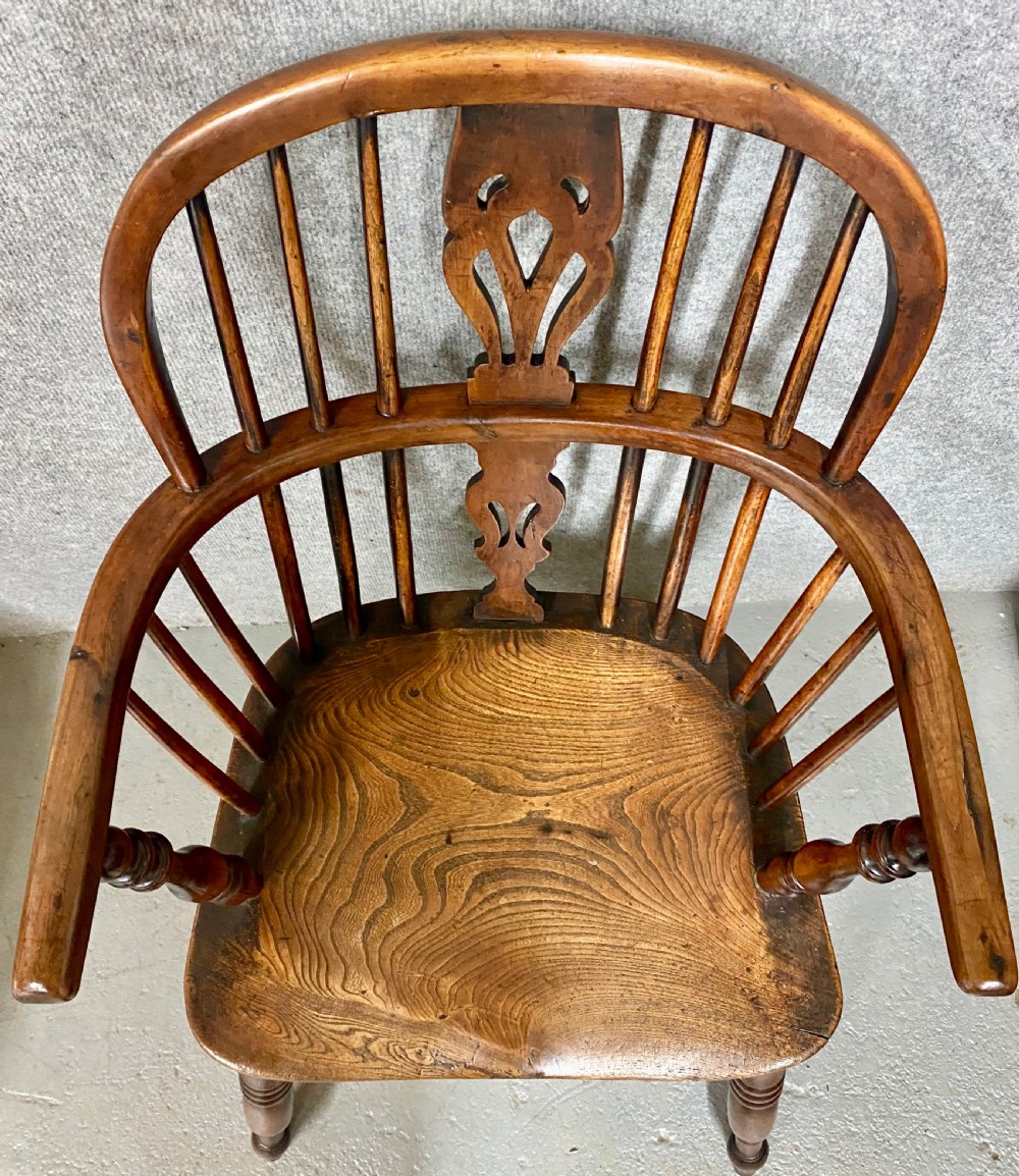 Antique Yew, Elm & Ash Windsor Chair View V
