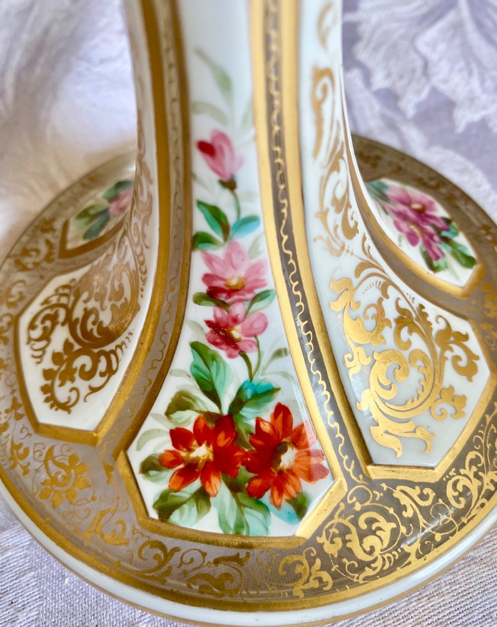 Beautiful Antique Bohemian Overlay Glass Bowl View VI