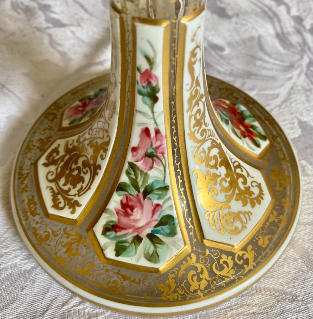 Beautiful Antique Bohemian Overlay Glass Bowl View VIII