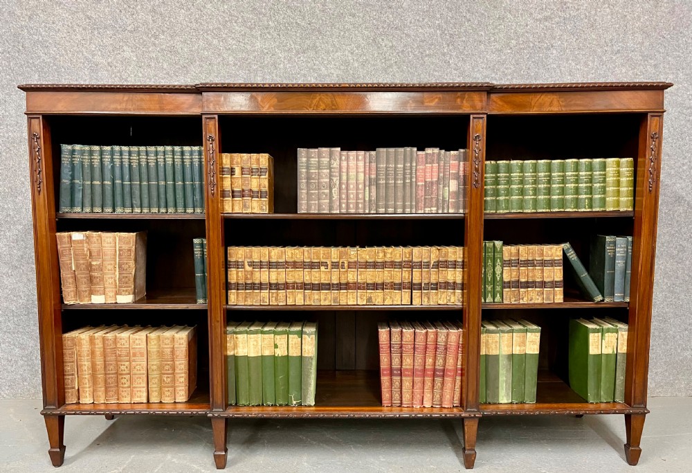 Edwardian Mahogany Breakfront Dwarf Bookcase View III