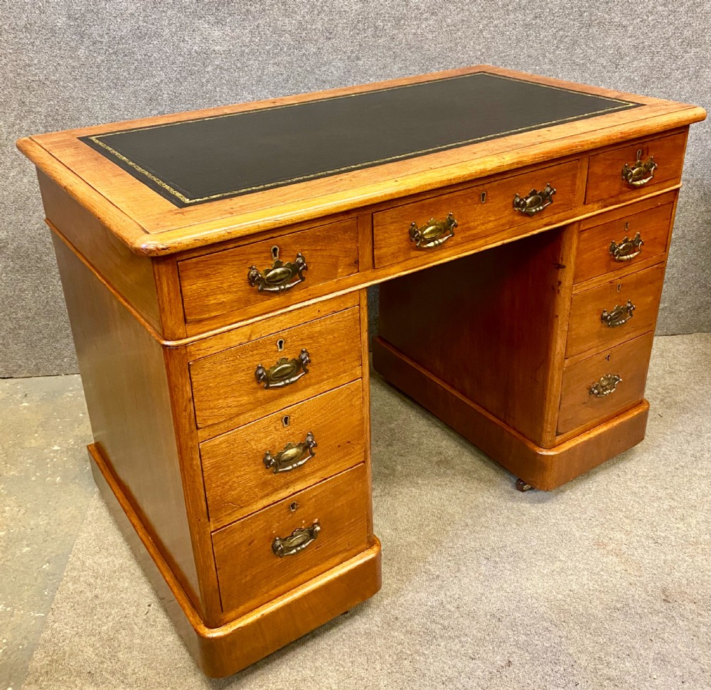 Small Late Victorian Walnut Desk