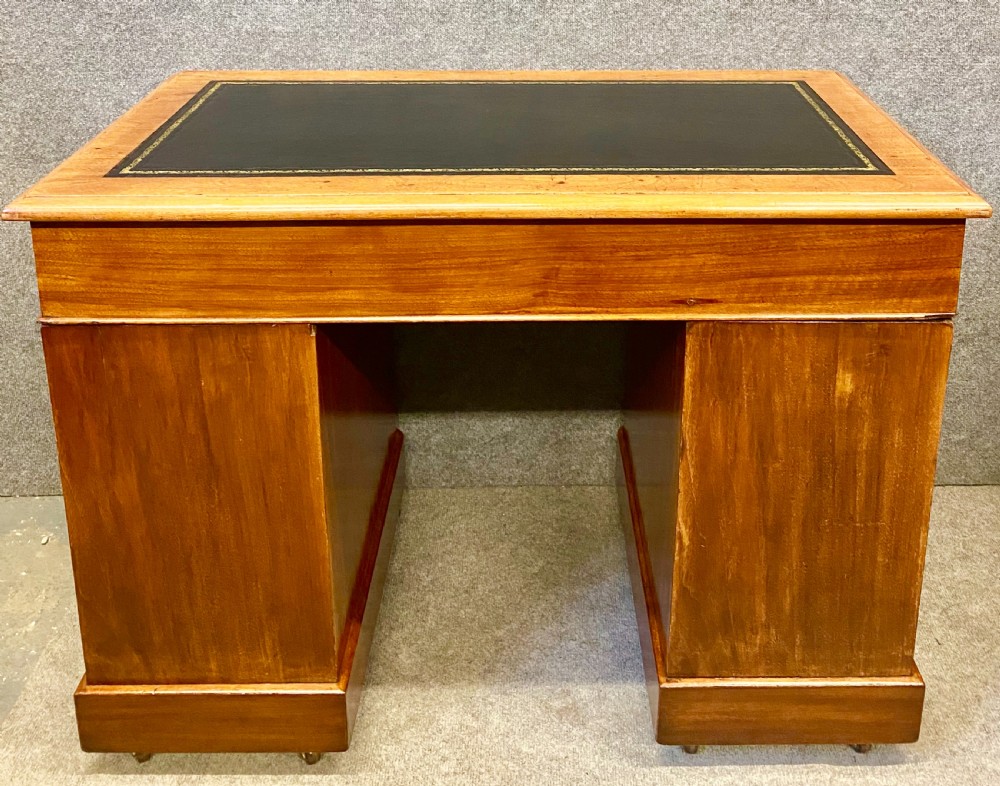 Small Late Victorian Walnut Desk View III