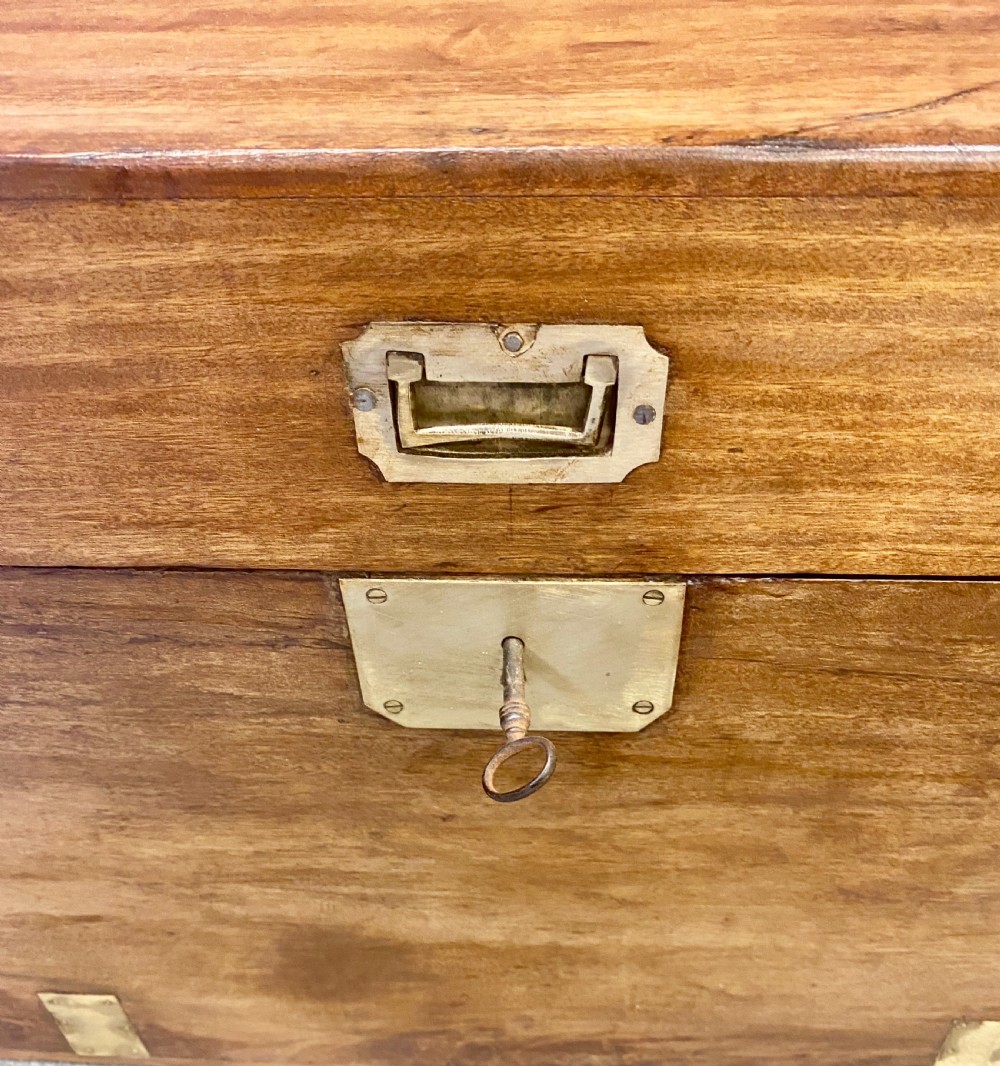 19th.C. Anglo Indian Camphor Wood Trunk View VI