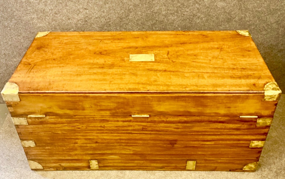 19th.C. Anglo Indian Camphor Wood Trunk View VII