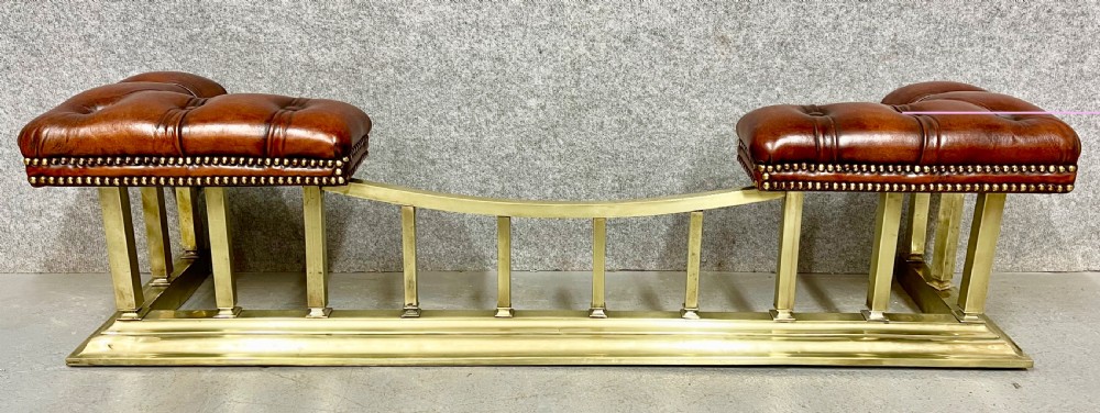 Antique Brass & Leather Club Fender