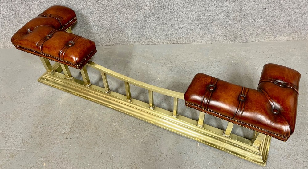 Antique Brass & Leather Club Fender View V