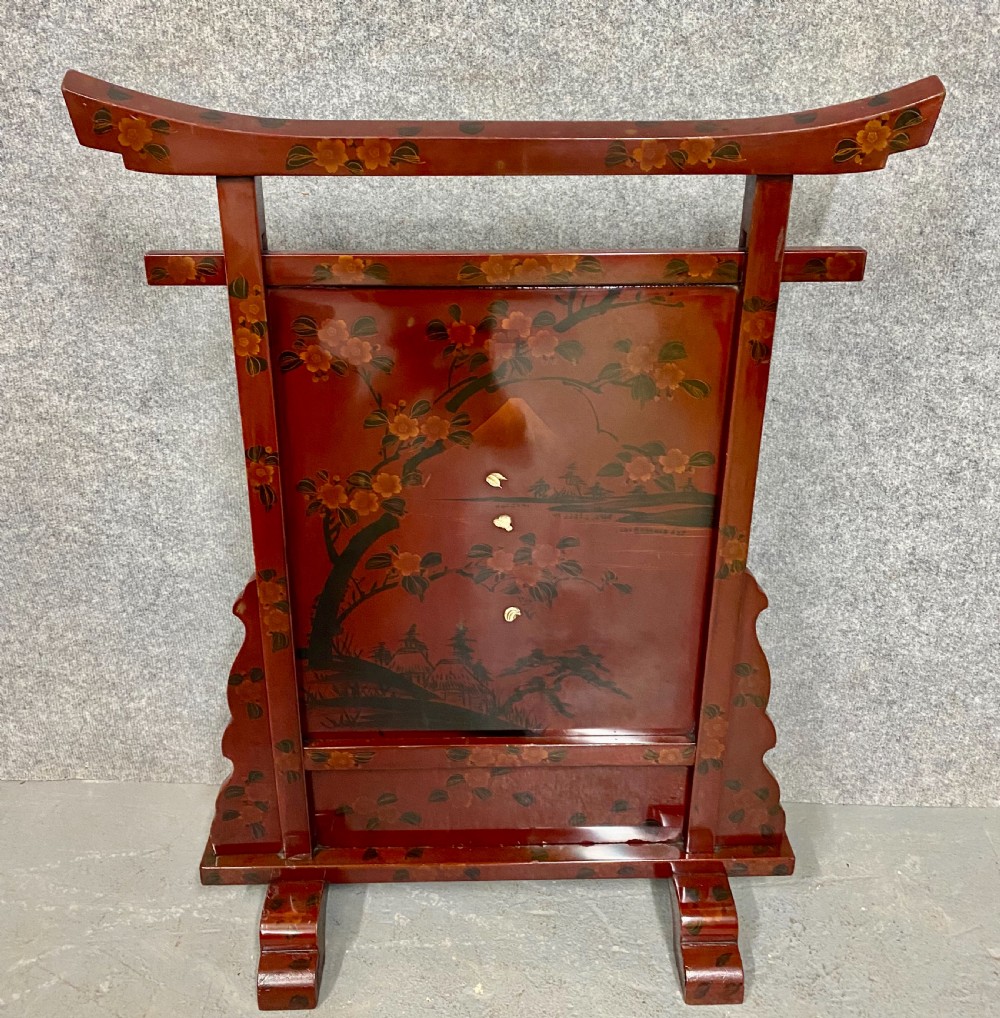 Meiji Period Shibayama Fire Screen View V