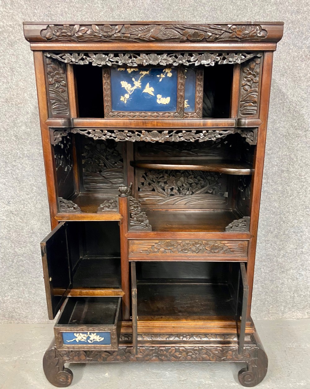 Meiji Period Shodana Cabinet View V
