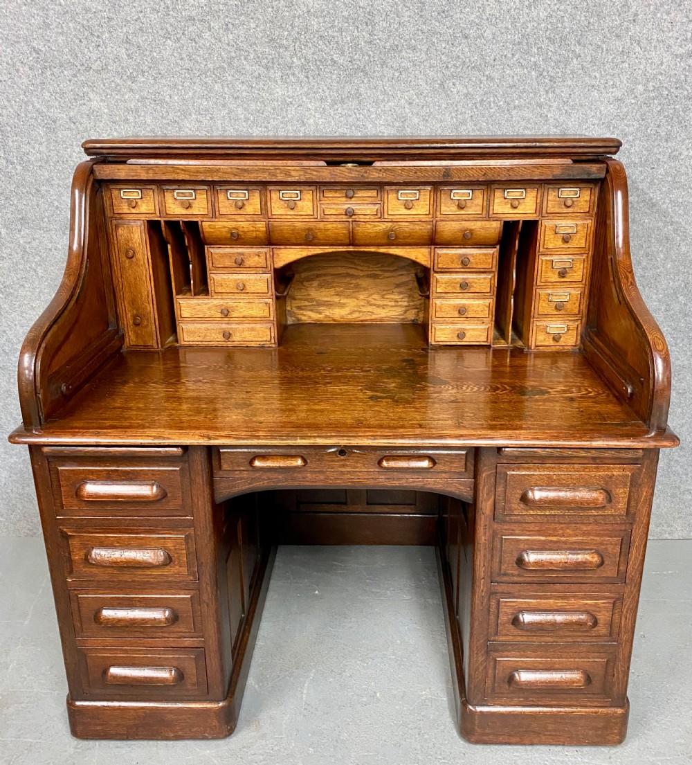 Good Quality Maples & Co. Roll Top Desk