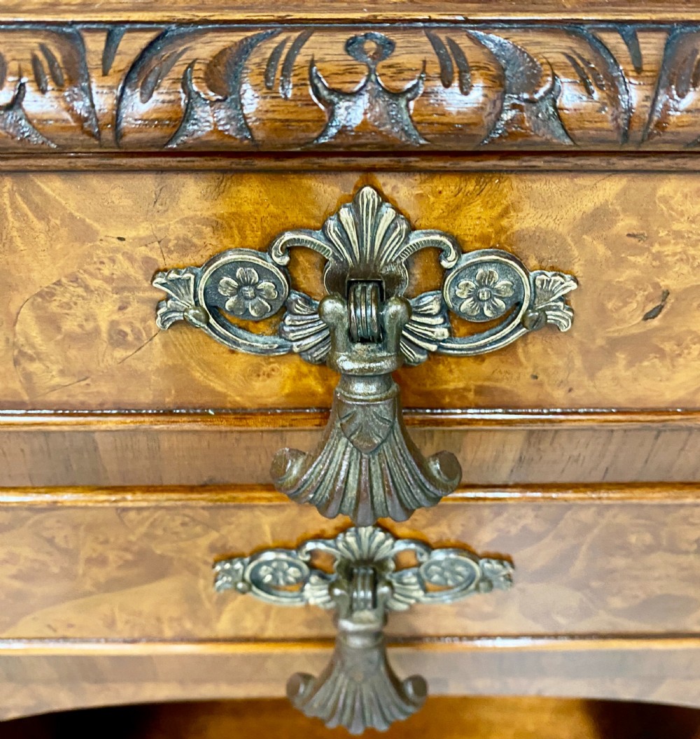 Pair of Queen Anne Style Bedside Cabinets View VI