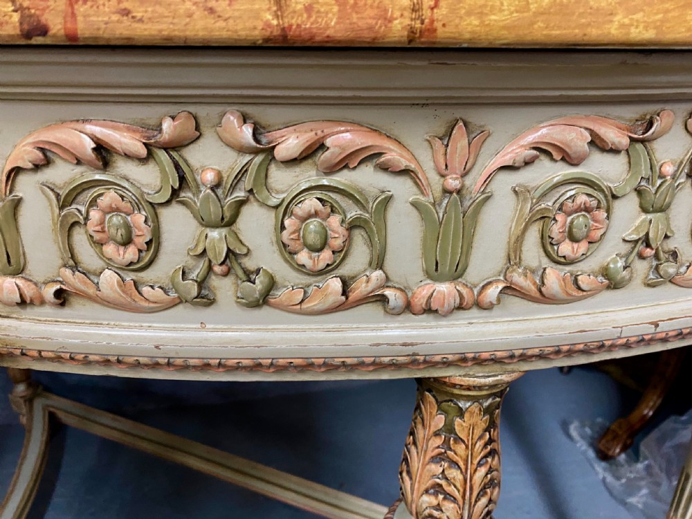 Stunning Pair of original Painted Console Tables View IV