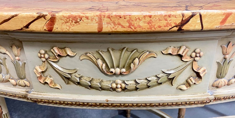 Stunning Pair of original Painted Console Tables View V