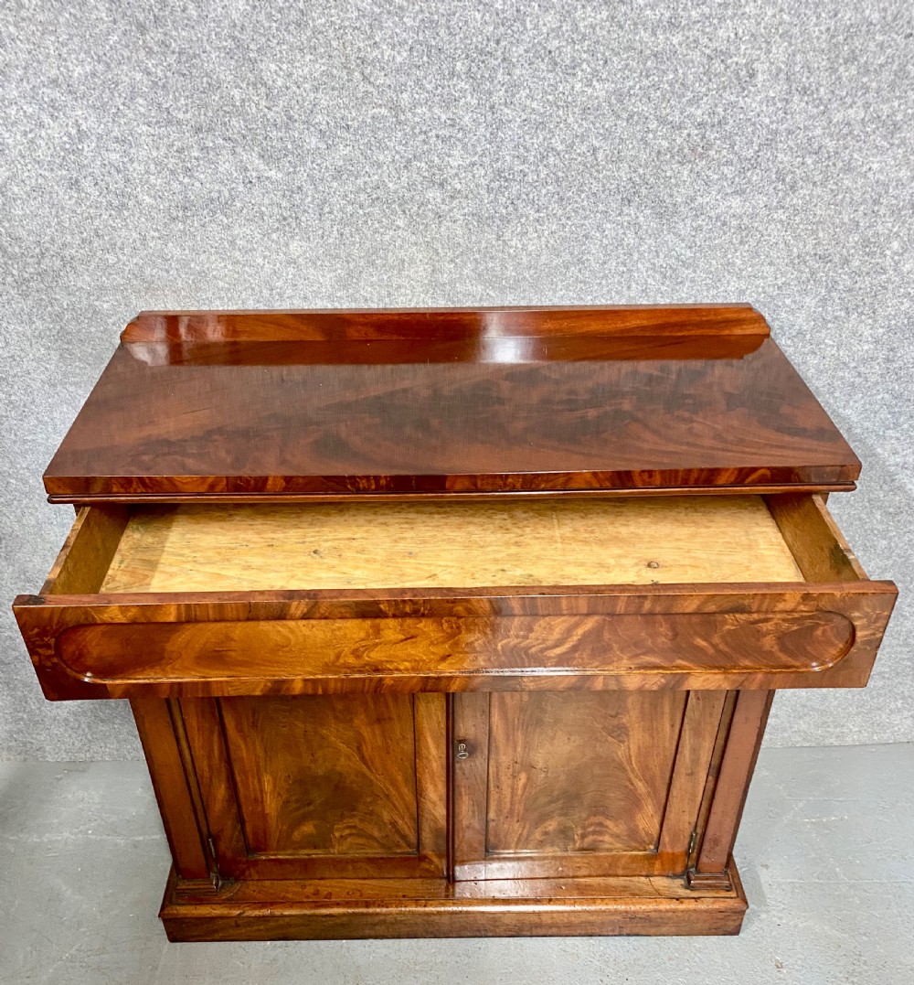 Small Antique Mahogany Chiffonier Side Cabinet View VI