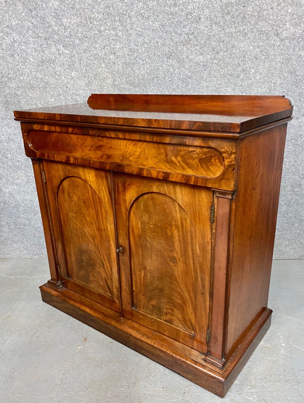 Small Antique Mahogany Chiffonier Side Cabinet View IX