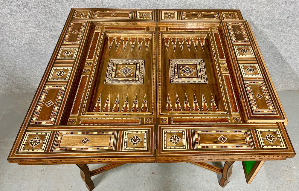 Superb Syrian Damascus Moorish Games Table View II