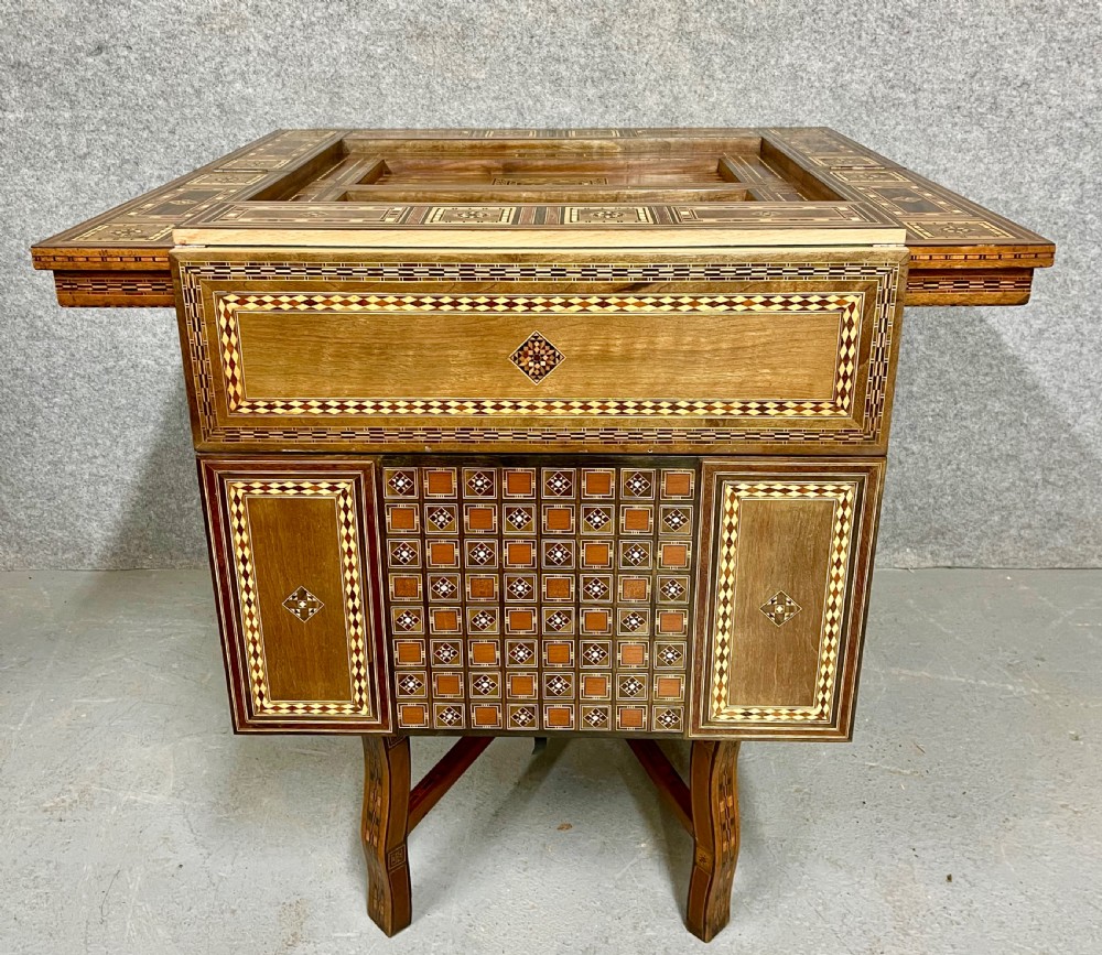 Superb Syrian Damascus Moorish Games Table View VI