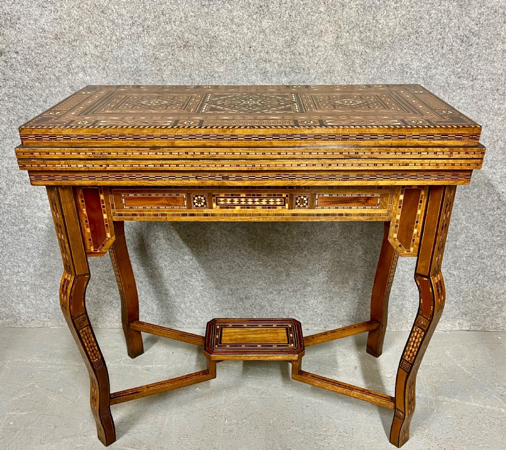 Superb Syrian Damascus Moorish Games Table View X